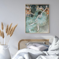 Edgar Degas Swaying Dancer Green Painting Art