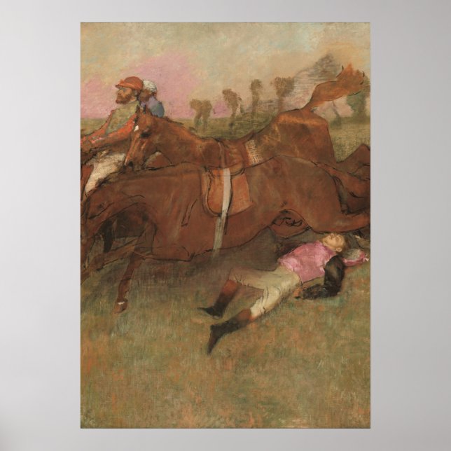 Edgar Degas | Szene aus der Steeplechase Poster (Vorne)