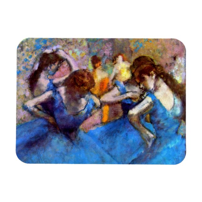 Edgar Degas - Tänzer im Blau - Magnet (Horizontal)