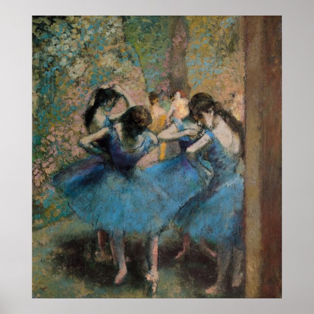 Edgar Degas | Tänzer in blau, 1890 Poster (Vorne)