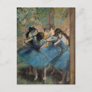 Edgar Degas   Tänzer in blau, 1890 Postkarte