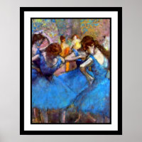 Edgar Degas - Tänzer in Blau - Balletttanz Lover