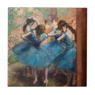 Edgar Degas - Tänzer in Blau Fliese