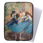 Edgar Degas - Tänzer in Blau Laptopschutzhülle<br><div class="desc">Tänzer in blau / Danseuses bleues - Edgar Degas,  1890-1893</div>