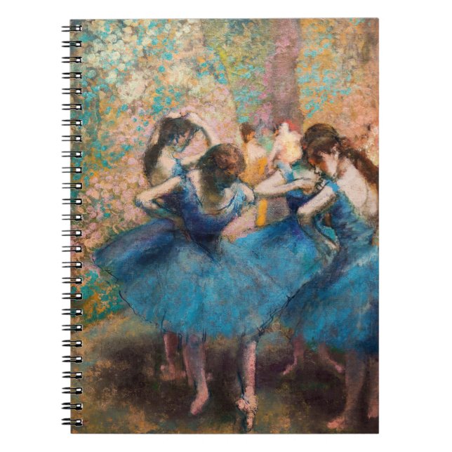 Edgar Degas - Tänzer in Blau Notizblock (Vorderseite)