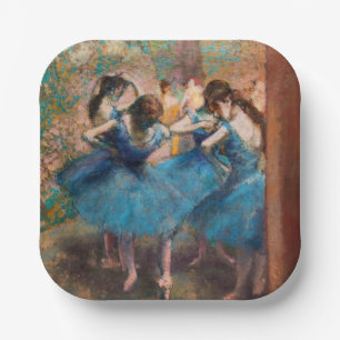 Edgar Degas - Tänzer in Blau Pappteller