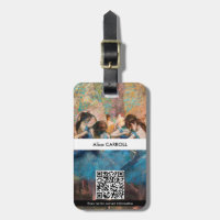 Edgar Degas - Tänzer in blau - QR-Code