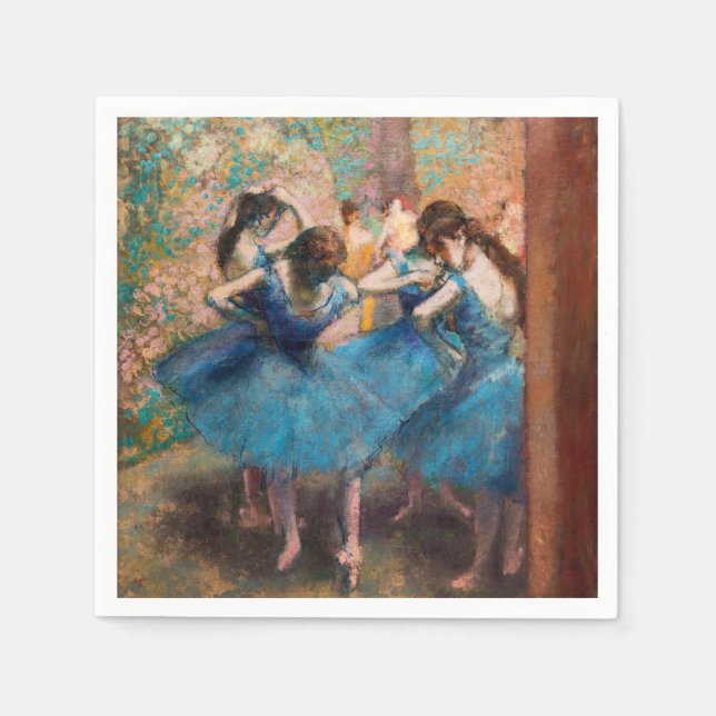 Edgar Degas - Tänzer in Blau Serviette (Vorderseite)