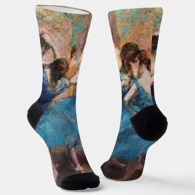 Edgar Degas - Tänzer in Blau Socken (Gewinkelt)