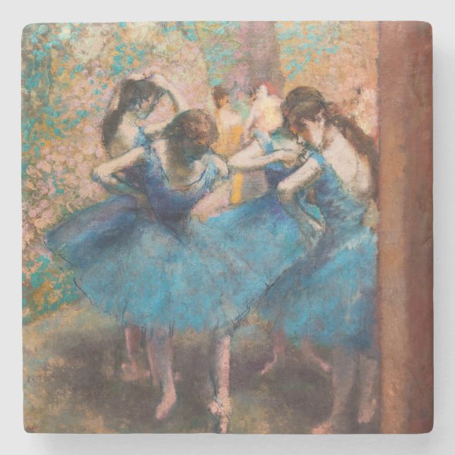 Edgar Degas - Tänzer in Blau Steinuntersetzer (Vorderseite)