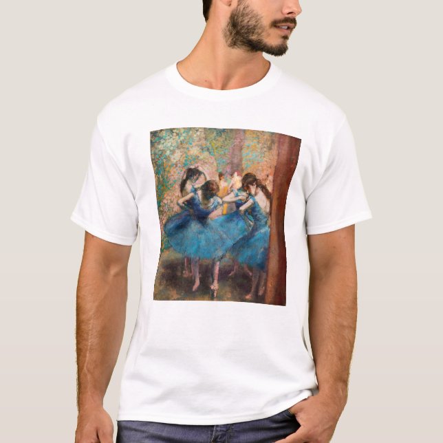 Edgar Degas - Tänzer in Blau T-Shirt (Vorderseite)