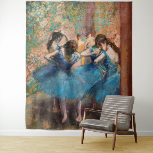 Edgar Degas - Tänzer in Blau Wandteppich