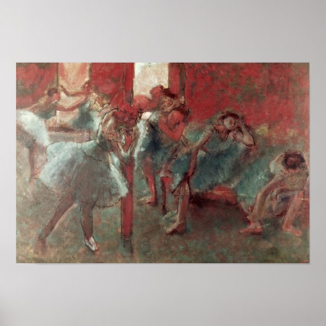 Edgar Degas | Tänzer in der Probe, 1895-1998 Poster (Vorne)
