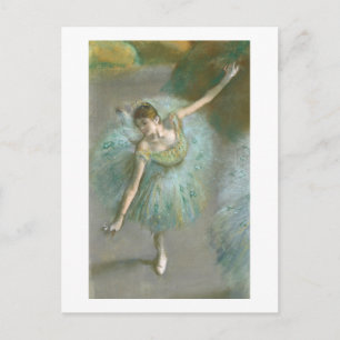 Edgar Degas  Tänzer in Grün  Neue Anschrift Ankündigungspostkarte