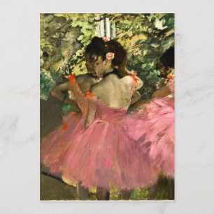 Edgar Degas - Tänzer in Rosa Einladung
