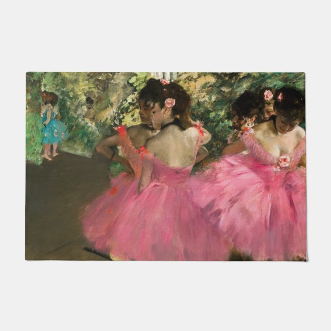 Edgar Degas - Tänzer in Rosa Fußmatte (Vorderseite)