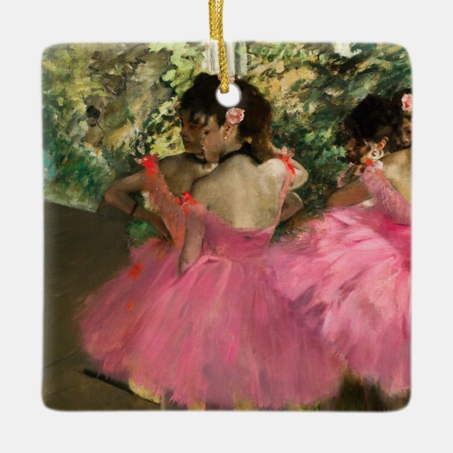 Edgar Degas - Tänzer in Rosa Keramikornament (Vorderseite)