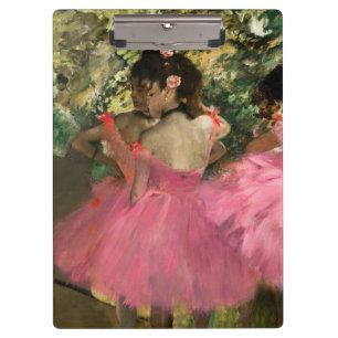 Edgar Degas - Tänzer in Rosa Klemmbrett