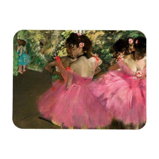 Edgar Degas - Tänzer in Rosa Magnet (Horizontal)