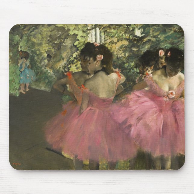 Edgar Degas - Tänzer in Rosa Mousepad (Vorne)