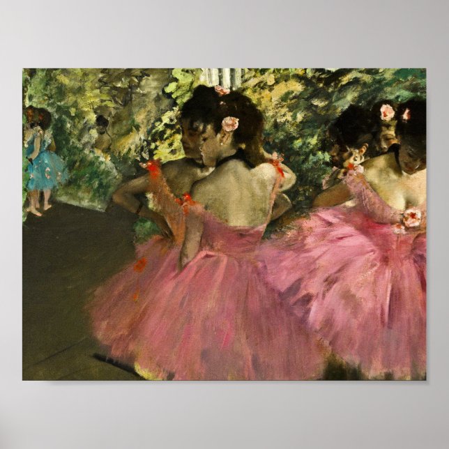 Edgar Degas - Tänzer in Rosa Poster (Vorne)