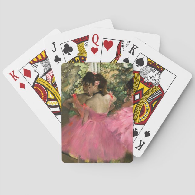 Edgar Degas - Tänzer in Rosa Spielkarten (Rückseite)