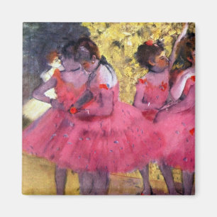 Edgar Degas - Tänzer in Rosa zwischen den Kulissen Magnet