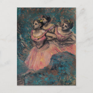 Edgar Degas   Tänzer in roten Kostümen Postkarte
