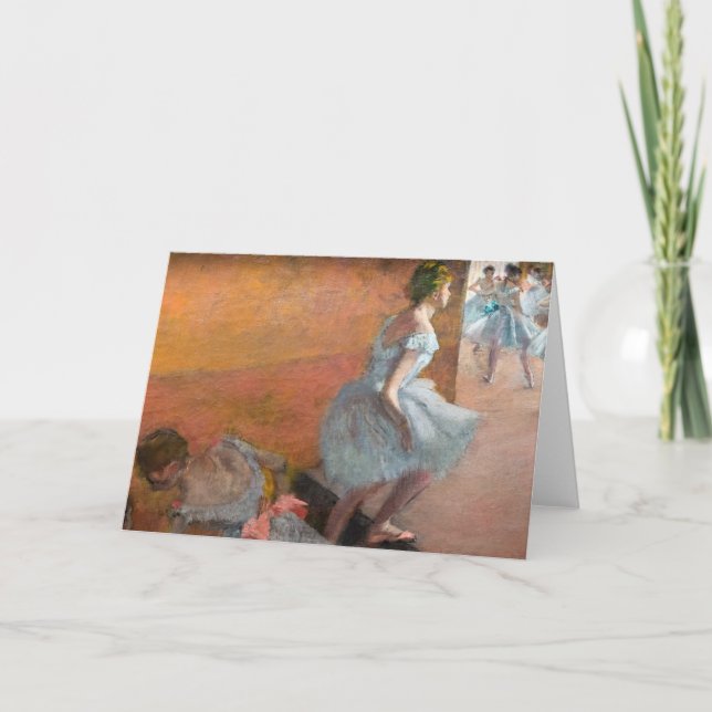 Edgar Degas - Tänzer Klettern auf einer Treppe Karte (Vorderseite)