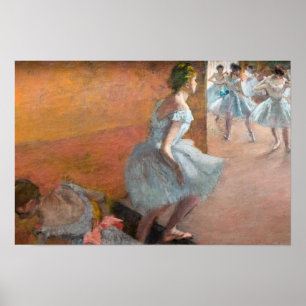 Edgar Degas - Tänzer Klettern auf einer Treppe Poster
