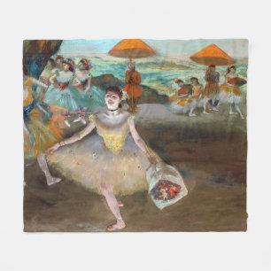 Edgar Degas - Tänzer mit Bouquet, Bowing auf Bühne Fleecedecke