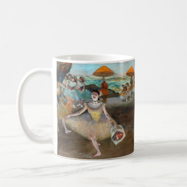 Edgar Degas - Tänzer mit Bouquet, Bowing auf Bühne Kaffeetasse (Links)