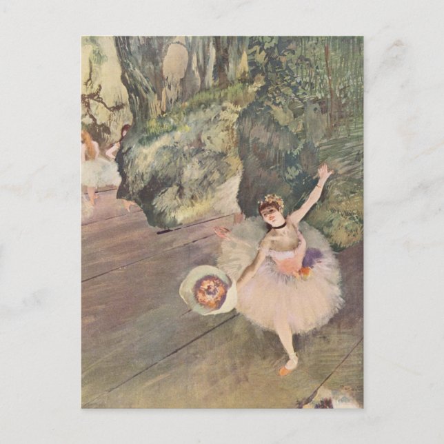 Edgar Degas | Tänzer nimmt einen Bow Postkarte (Vorderseite)