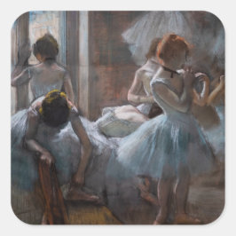 Edgar Degas - Tänzer Quadratischer Aufkleber