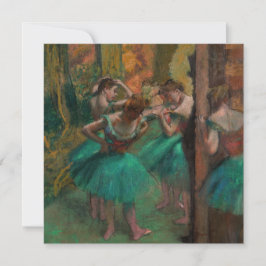 Edgar Degas - Tänzer, Rosa und Grün Dankeskarte
