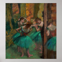Edgar Degas - Tänzer, Rosa und Grün