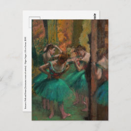 Edgar Degas - Tänzer, Rosa und Grün Postkarte