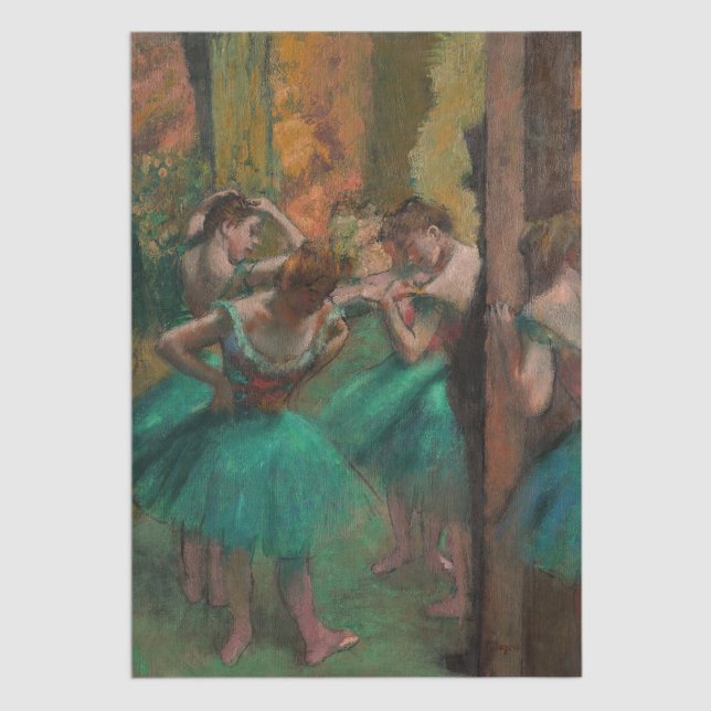 Edgar Degas - Tänzer, Rosa und Grün Seidenpapier (Von Creator hochgeladen)