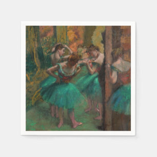 Edgar Degas - Tänzer, Rosa und Grün Serviette