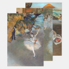 Edgar Degas - Tänzerauswahl Geschenkpapier Set