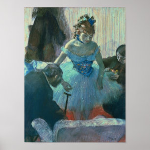 Edgar Degas Tänzerin in ihrem Ankleideraum Poster