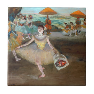 Edgar Degas - Tänzerin mit Blumenstrauß, verbeugt Fliese