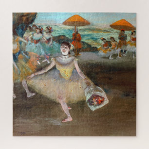Edgar Degas - Tänzerin mit Blumenstrauß, verbeugt  Puzzle