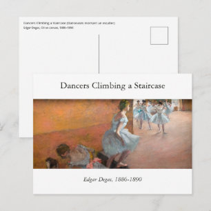 Edgar Degas - Tänzerinnen auf einer Treppe Postkarte