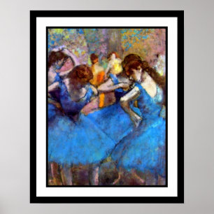 Edgar Degas - Tänzerinnen in Blau - Balletttanzlie Poster