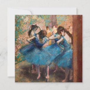 Edgar Degas - Tänzerinnen in blau Einladung