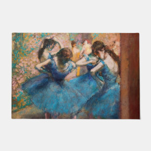Edgar Degas - Tänzerinnen in blau Fußmatte