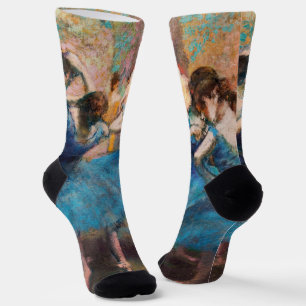 Edgar Degas - Tänzerinnen in blau Socken
