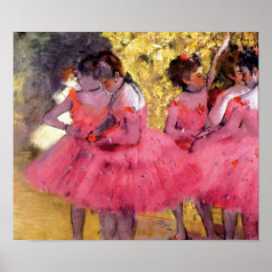 Edgar Degas - Tänzerinnen in Rosa - Balletttanzlie Poster