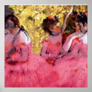 Edgar Degas - Tänzerinnen in Rosa - Balletttanzlie Poster